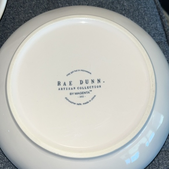 Set of 3 Rae Dunn Bowl Be Mine &  Love Valentine Hearts Pasta Salad Serving Dish - Picture 6 of 7